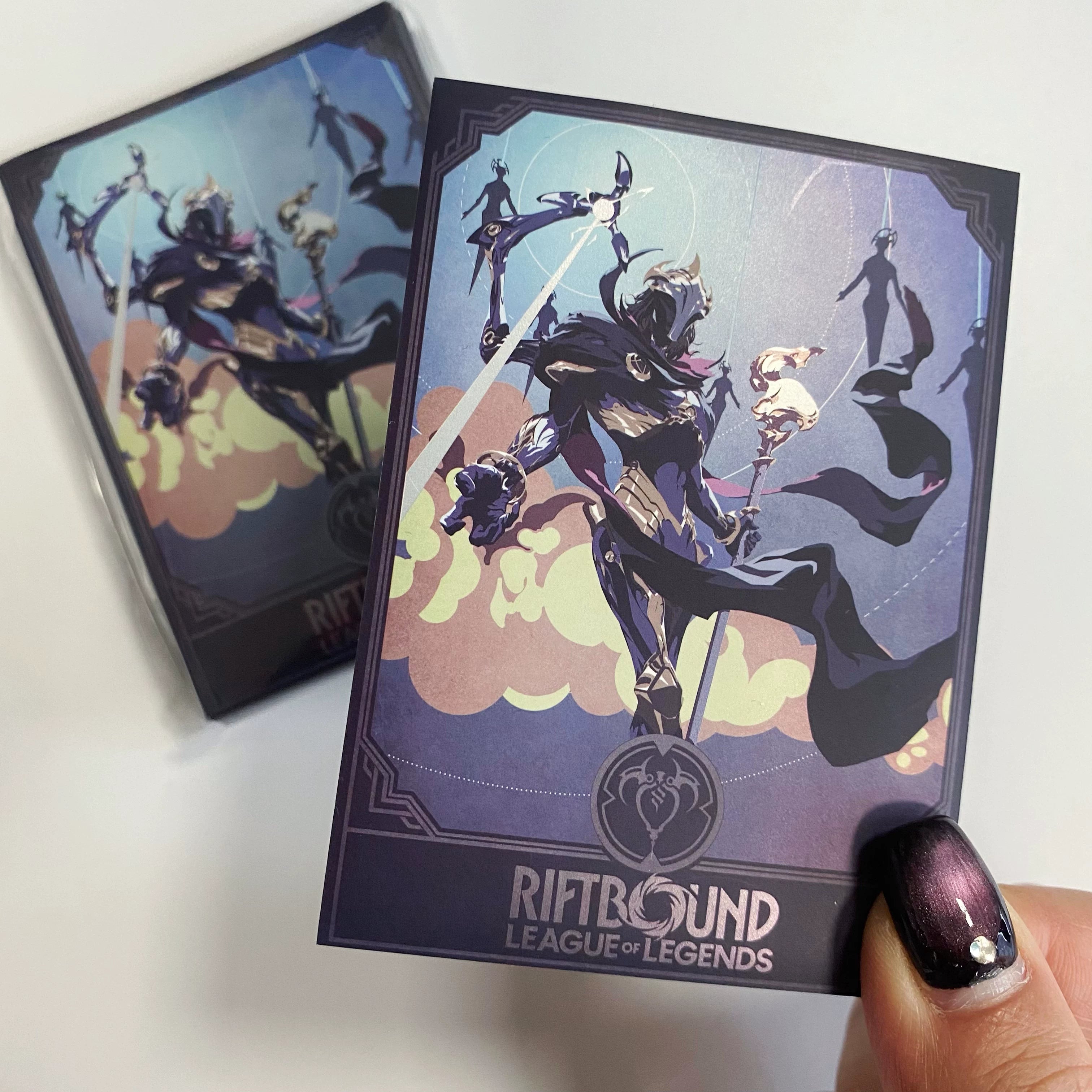 New Card Sleeves product image - Riftbound Rune Sleeve Set - Viktor: 【维克托符文套装】（50张主牌卡套+15张符文卡套）1.webp