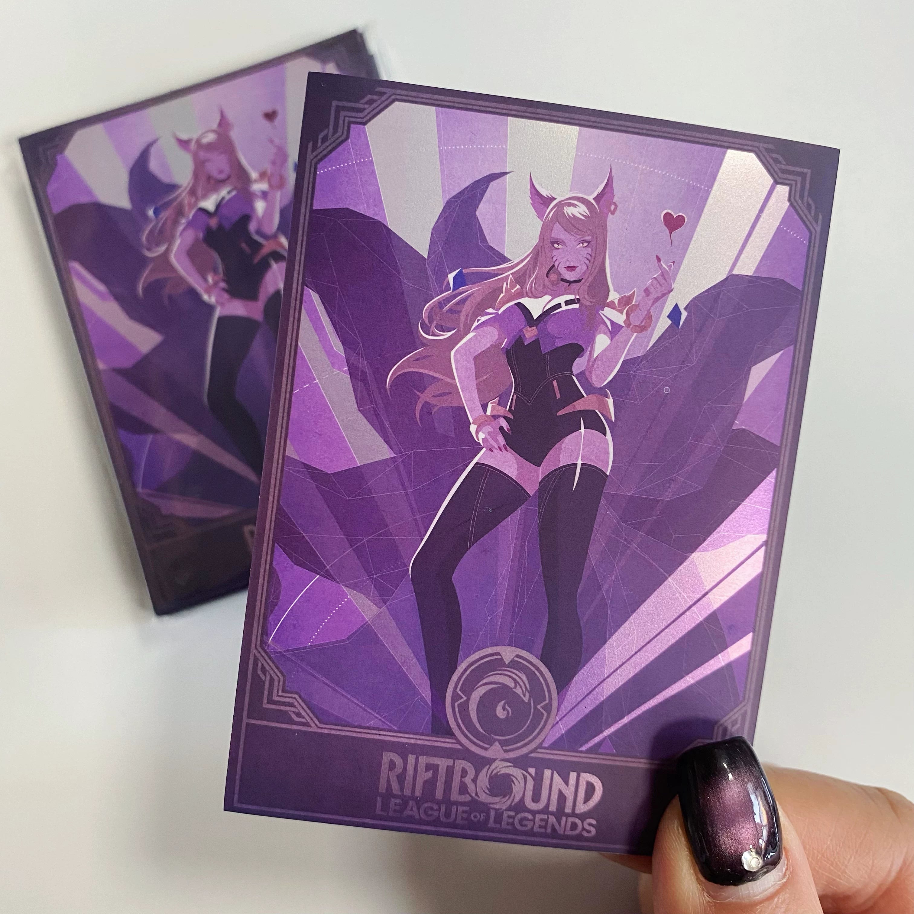 New Card Sleeves product image - Riftbound Rune Sleeve Set - Ahri: 【阿狸符文卡套套装】（50张主牌卡套+15张符文卡套）.webp